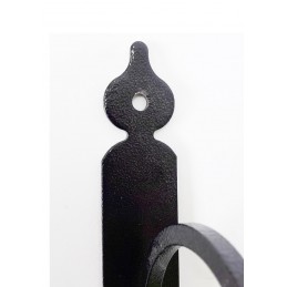 Wspornik półki stalowy czarny młotkowany 210x245mm RICCIOLO 21