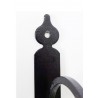 Wspornik półki stalowy czarny młotkowany 210x245mm RICCIOLO 21