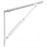 Wspornik półki składany stalowy biały 200x200mm mod. 3