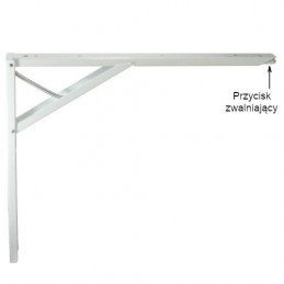 Wspornik półki składany stalowy biały 495x465mm mod. 5