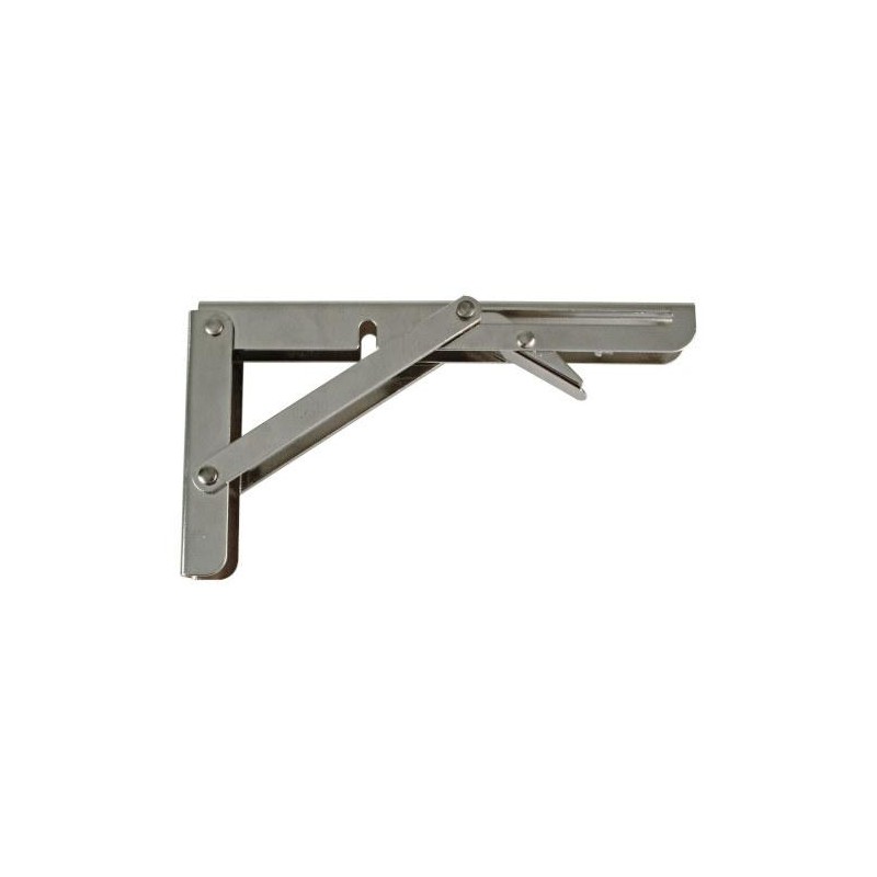 Wspornik półki składany stalowy niklowany 200x110mm mod. 800