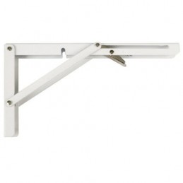 Wspornik półki składany stalowy biały 300x155mm mod. 800