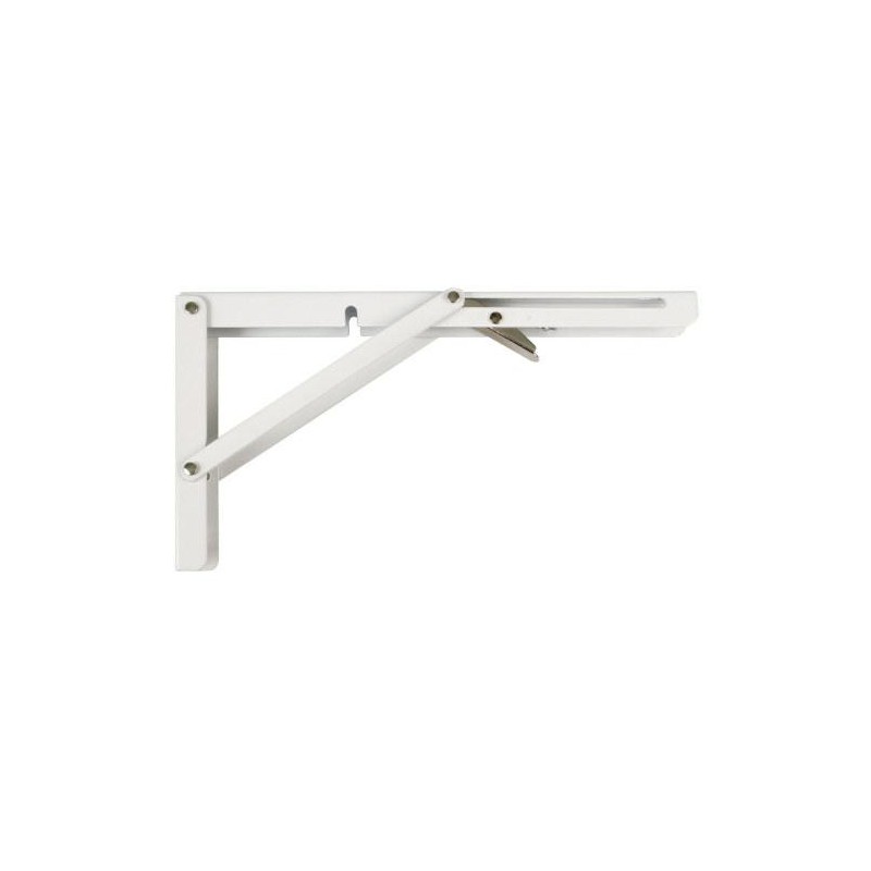 Wspornik półki składany stalowy biały 300x155mm mod. 800
