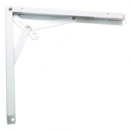 Wspornik półki składany stal biały 200x200mm mod. 8