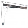Wspornik półki składany stalowy chromowany 200x200mm mod. 8