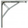 Wspornik półki składany stalowy chromowany 400x400mm mod. 8