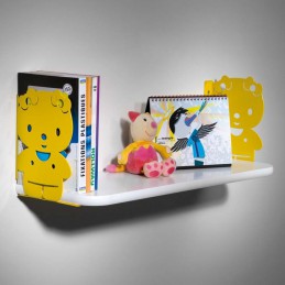 Wspornik półki dziecięcy stalowy czerwony 140x210 mm SUSY 14 (2 szt.)