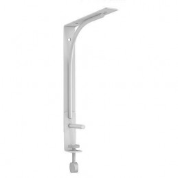 Wspornik półki montowany do blatu stalowy biały 180x200mm mod. TOP