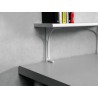 Wspornik półki montowany do blatu stalowy biały 180x200mm mod. TOP
