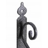 Wspornik półki stalowy srebrny młotkowany 110x140mm TOSCANIA 14