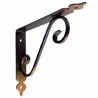 Wspornik półki stalowy brąz rustykalny 110x140mm TOSCANIA 14