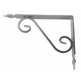 Wspornik półki stalowy srebrny 110x140mm TOSCANIA 14