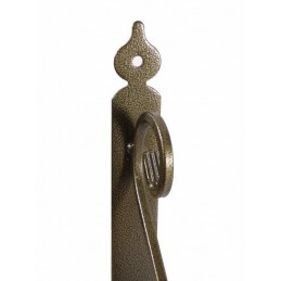 Wspornik półki stalowy złoty młotkowany 175x230mm TOSCANIA 23
