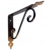 Wspornik półki stalowy brąz rustykalny 175x230mm TOSCANIA 23