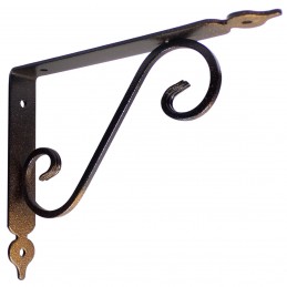 Wspornik półki stalowy brąz rustykalny 175x230mm TOSCANIA 23