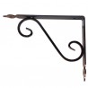 Wspornik półki stalowy brąz rustykalny 175x230mm TOSCANIA 23