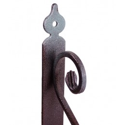 Wspornik półki stalowy rdzawy rustykalny 175x230mm TOSCANIA 23