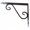 Wspornik półki stalowy rdzawy rustykalny 175x230mm TOSCANIA 23