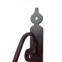 Wspornik półki stalowy rdzawy rustykalny 175x230mm TOSCANIA 23