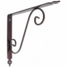 Wspornik półki stalowy miedź młotkowana 280x330mm TOSCANIA 33