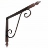 Wspornik półki stalowy miedź młotkowana 280x330mm TOSCANIA 33