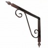 Wspornik półki stalowy miedź młotkowana 280x330mm TOSCANIA 33