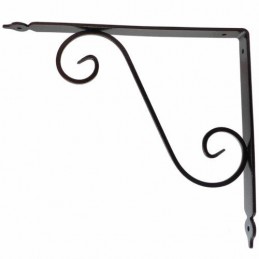 Wspornik półki stalowy miedź młotkowana 280x330mm TOSCANIA 33