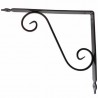 Wspornik półki stalowy miedź młotkowana 280x330mm TOSCANIA 33
