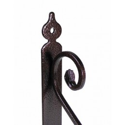 Wspornik półki stalowy miedź młotkowana 280x330mm TOSCANIA 33
