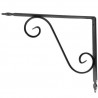 Wspornik półki stalowy srebrny młotkowany 280x330mm TOSCANIA 33