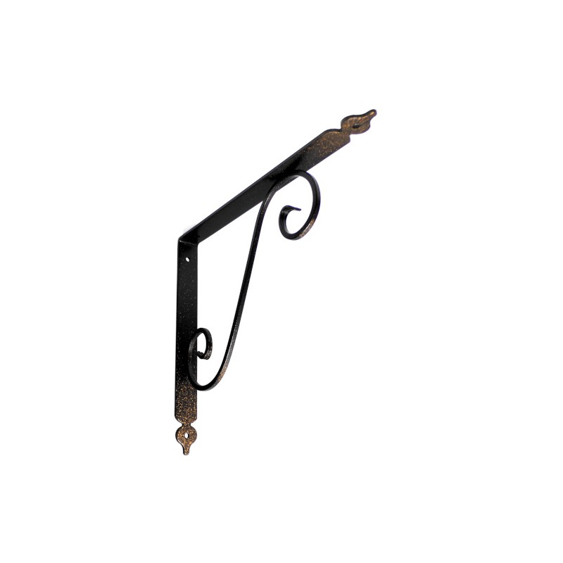Wspornik półki stalowy brąz rustykalny 280x330mm TOSCANIA 33