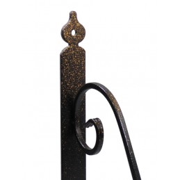 Wspornik półki stalowy brąz rustykalny 280x330mm TOSCANIA 33