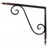 Wspornik półki stalowy brąz rustykalny 280x330mm TOSCANIA 33