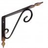 Wspornik półki stalowy brąz rustykalny 280x330mm TOSCANIA 33