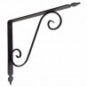 Wspornik półki stalowy czarny rustykalny 280x330mm TOSCANIA 33