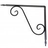 Wspornik półki stalowy czarny rustykalny 280x330mm TOSCANIA 33