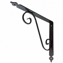 Wspornik półki stalowy czarny rustykalny 280x330mm TOSCANIA 33