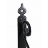Wspornik półki stalowy czarny rustykalny 280x330mm TOSCANIA 33