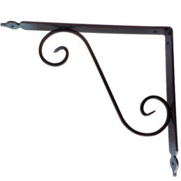 Wspornik półki stalowy rdzawy rustykalny 280x330mm TOSCANIA 33