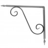 Wspornik półki stalowy srebrny 280x330mm TOSCANIA 33