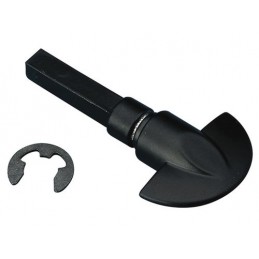 Pokrętło WC czarne trzpień 6mm mod.10 LISA