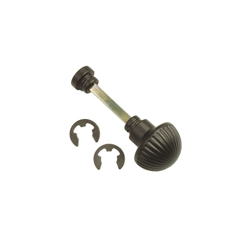 Pokrętło WC 13 trzp.6mm bezpiecz czarne