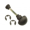 Pokrętło WC 13 trzp.6mm bezpiecz czarne