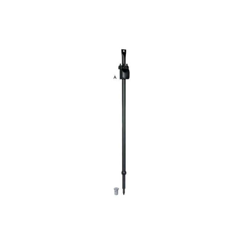 Pręt ARIETE 1750-2900 prosty czarny b/u