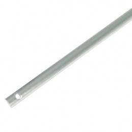 Pręt zasuwnicy okiennej 14x5mm dł.  1,25m aluminiowy srebrny szczotkowany mod.3