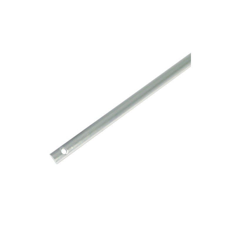 Pręt zasuwnicy okiennej 14x5mm dł.  1,25m aluminiowy srebrny szczotkowany mod.3