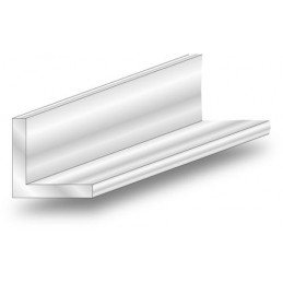 Profil kątowy 20x20-1M PCV biały