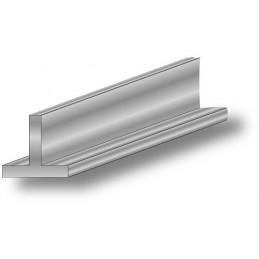 Profil T 15x15-2,5m aluminiowy biały