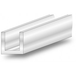 Profil U 10x10-1M PCV biały