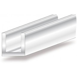 Profil U 15x15-1M inox
